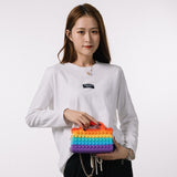 Pop Fidget Toys It Purse Silicone Crossbody Handbag Girl Crossbody Bag Toy Children Coin Purse