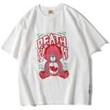 Man Summer T Shirt Bear Graffiti Printing