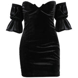 Body Fitting Dresses Chest Wrap Hepburn Style Dress