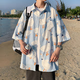 Men's Shirts Summer Short Sleeve Printed Shirt Short Sleeve Men's Clothing