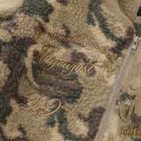 Nina Parker Camo Jacket Camouflage Lamb Wool Short Baseball Jacket