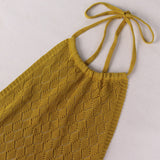 Women Summer Dresses Midi Dress  Summer Women's Sexy Backless Beach Dress
