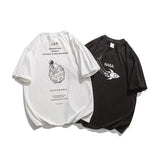 Men T Shirt Summer Casual Tops Men's Short-Sleeved T-shirt Men's Casual Trendy Loose Printed T-shirt