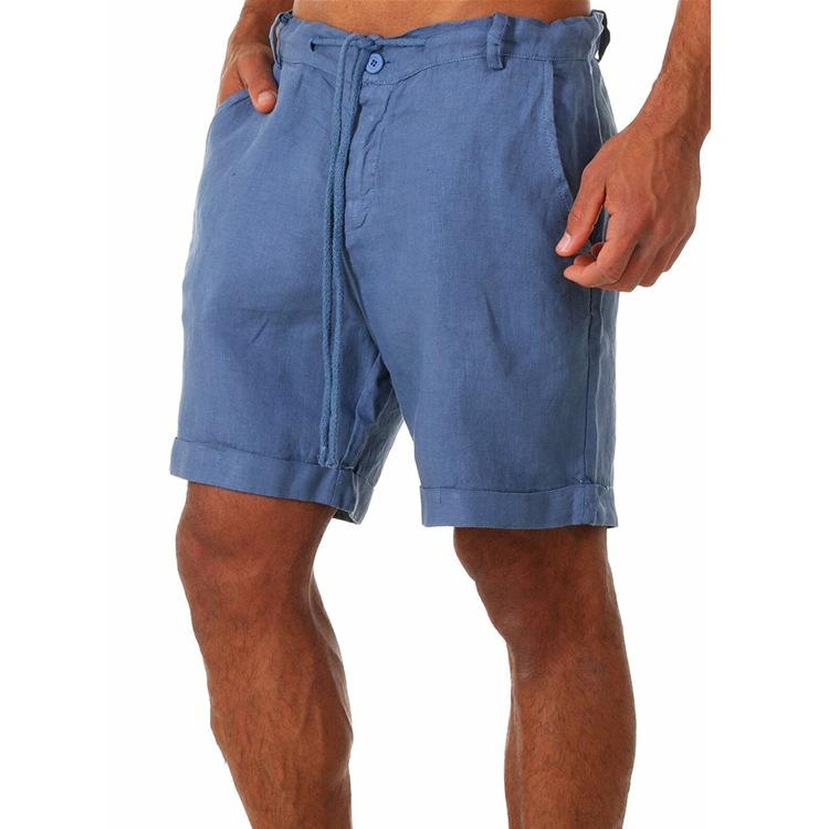 jogging shorts for men Slim Fit Muscle Gym Men Shorts Summer Pure Color Tied Sweatpants Men Shorts Casual Pants