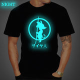 Back to the Future Costume Back to the Future T-shirt Cartoon Pattern Luminous T-shirt