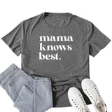 Boy Mama T Shirt Mama Best Letter Print T-shirt