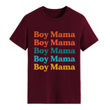 Boy Mama T Shirts Mother's Day Short Sleeve T-shirt