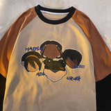 Men Short Sleeve T-shirt Summer Loose Short Sleeves T-shirt