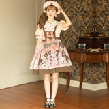 Gothic Lolita Harajuku Style Clothing Lolita Dress Detachable Apron Strap Sweet Cute Lolita Spring/Summer