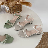 Nude Pumps Block Heel