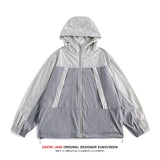 Men Sun Protection Wrapping Stitching Sun-Protective Clothing Men's Summer Loose UV-Proof Jacket