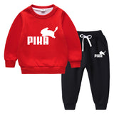 Children Pokemon Pikachu Hoodie & Pant Set Fleece Lined Padded Warm Keeping Winter Clothes Sweatershirt Suit