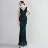 Sequin Evening Dress Sequined Fishtail Formal Dress