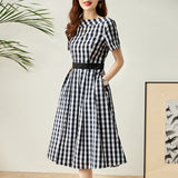 Black and White Dress Black and White Plaid Dress