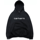 Slogan Graphic Hoodie Hip Hop Skateboarding Workwear Simple Letter Three-Dimensional Embroidered Hoodie Hoodie