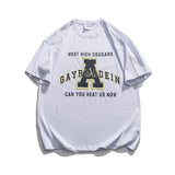 Man Summer T Shirt Simple Letter Printing