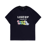 Men T Shirt Summer Casual Tops Men's Clothes Summer Wear Vintage Men's round Neck Short Sleeve Casual Loose Cartoon Dog Printed T-shirt