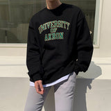 Diana Harvard Sweatshirt Spring Letter Printed Crew Neck Top