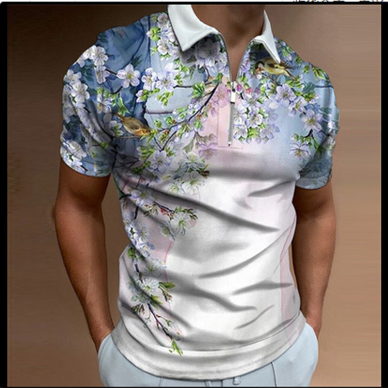 Polo Shirt Men's Spring and Summer Polo Shirt