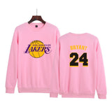 In Memory of Kobe Hoodie Kobe Memorial Clothing Casual Loose Men's and Women's Fleece round Neck Sweater