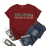 Boy Mama T Shirts Boy Mama Printed Short Sleeve T-shirt