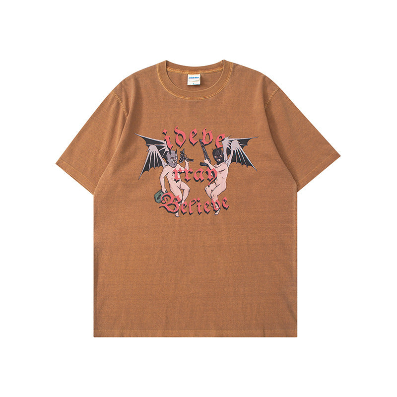 Man Summer T Shirt Printed Half Sleeve