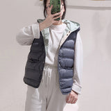 Women Winter Coats Puffer down Vest Fall Winter Hooded Lightweight down Vest