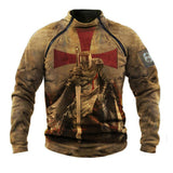 Tactics Style Men Sweatshirts & Hoodies Men's Long Sleeve Creative Retro 3D Printing Outdoor Casual Sweatshirt
