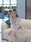 Fairy Dress Fall French Minority Midi Dress Fairy Lace Dress