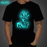 Back to the Future Costume Back to the Future T-shirt Cartoon Pattern Luminous T-shirt