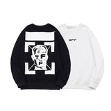 Off White Sweatshirts Long Sleeve round Neck Sweater Autumn and Winter Letter Crew Neck Pullover Terry Sweater for Men and Women