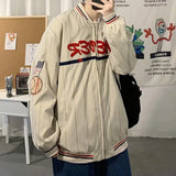 All Star Varsity Jacket Spring and Autumn Vintage Flocking Letter Embroidered Jacket