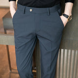 Men Trousers Men's Casual Cropped Pants