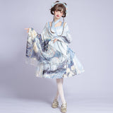 Gothic Lolita Harajuku Style Clothing Chinese Style Lolita Dress JSK Chinese Style Han Elements Skirt for Women