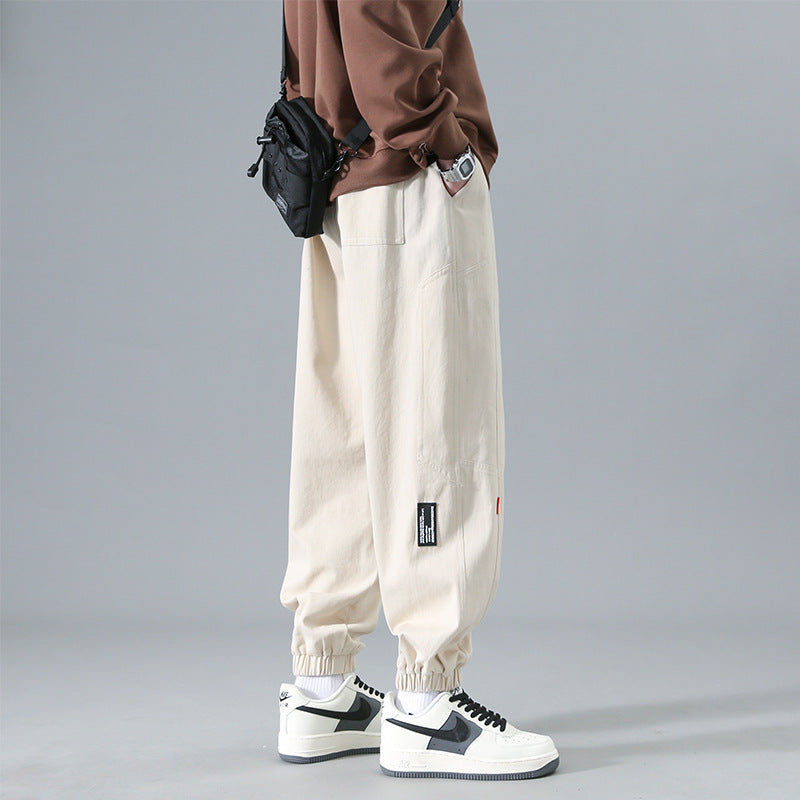 Nasa Sweatpants Men's Spring and Autumn Pure Cotton Exercise Casual Pants Loose