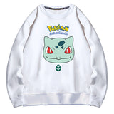 Men and Women Pokemon Pikachu Hoodie Bulbasaur Crew Neck Pullover Sweatshirt