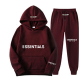 Fear Of God Fog Essentials Hoodie & Sweatpant 2 Piece Set For Men And Women