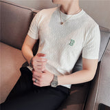 Men Short Sleeve T-Shirt Lapel T-shirt