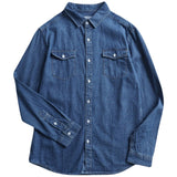 Denim Shirts Men's Long-Sleeved Slim Jacket