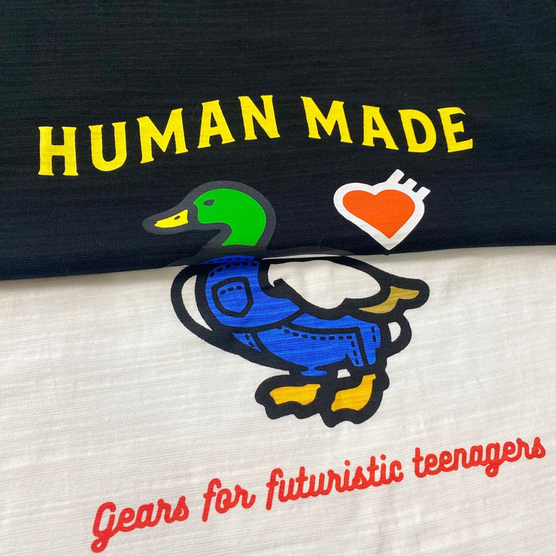 Human Made T-Shirt Slub Cotton Short Sleeve Loose Couple T-shirt