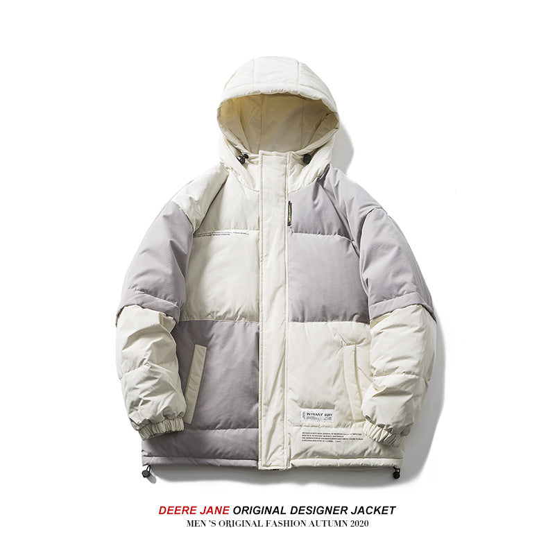 Men Coat down Jacket Men's Winter Loose Thickening Keep Warm Outdoor