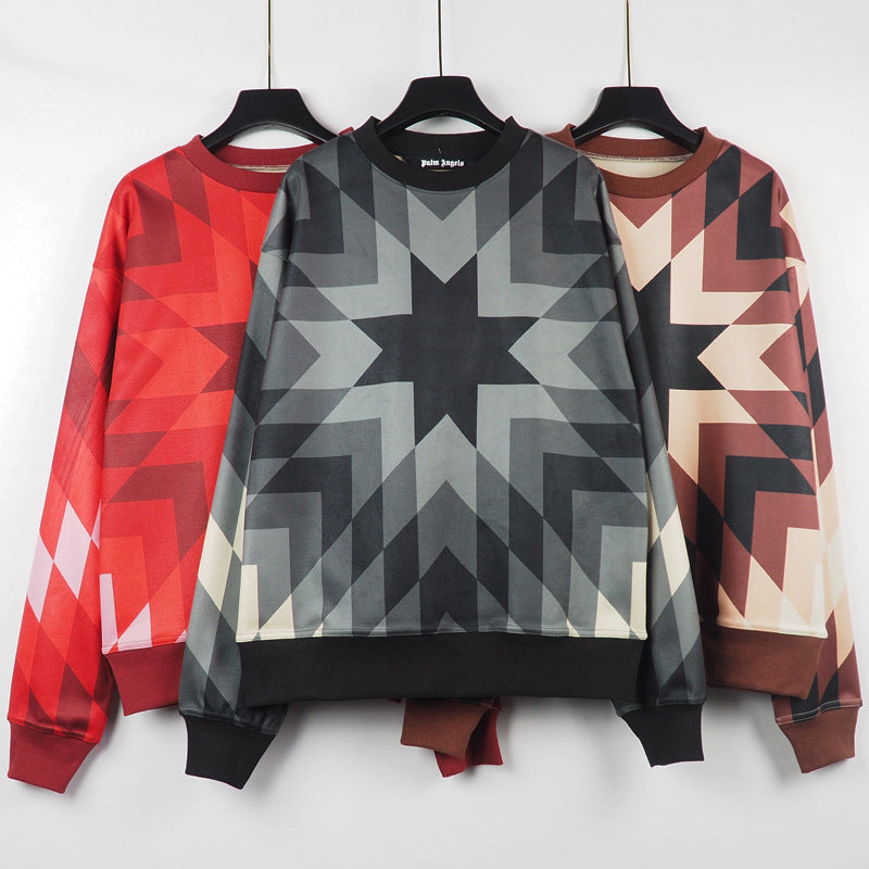 Palm Angels Couple Loose round-Neck Clothing Palm High Street Sweater