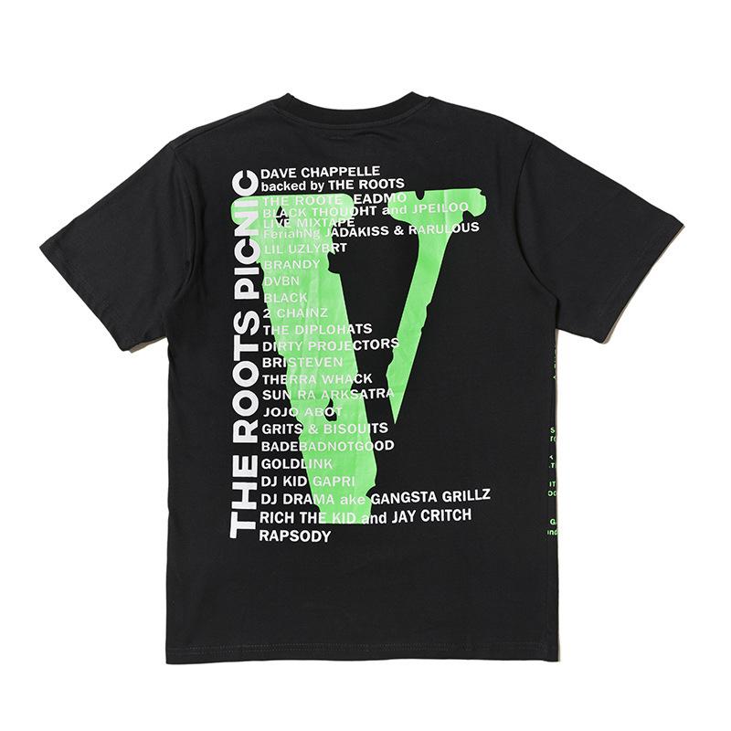 Vlone Hip Hop Short Sleeve Tshirt Men and Women Casual Tshirt