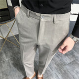 Men Trousers Casual Suit Pants