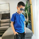 Children Boy Polo Shirts Summer Boys Short Sleeve Lapel T-shirt Short Sleeve