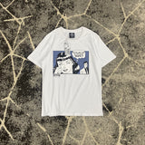 Thrasher T Shirt Summer Flame Loose Painting Printed T-shirt Man