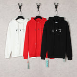 Drippy Hoodies Ow Fall/Winter Hoodie Dissolved Red Arrow Water Drop Printed Hoodie