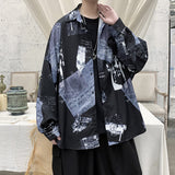 Men's Shirts Loose Colored Long Sleeve Shirt