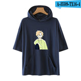 Dreamwastaken Novelty Hoodies Dream Merch Shirt Loose Print Fashion Loose Hooded T-shirt Short Sleeve Top