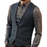 Mens Dress Vests Men's Vest Casual Jacket Business Waistcoat Fall Winter Men Slim Fit Vest Casual Suit